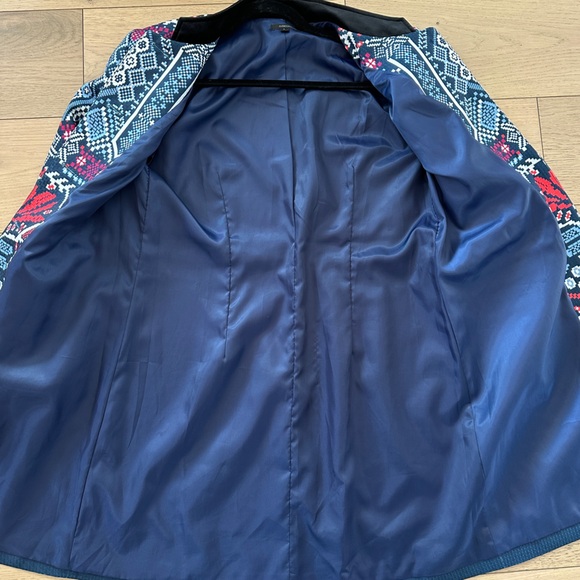 Floryday Multicolor Patterned Longline Jacket Size L - Picture 5 of 6